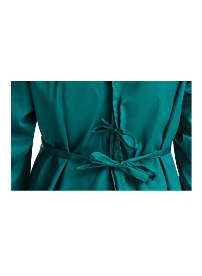 أثواب جراحية، أثواب طبية خاصة لغسل اليدين، أثواب عزل، ملابس عمل طويلة الأكمام للطبيبات، ملابس غسل اليدين، أثواب جراحية (خضراء). - Image 5